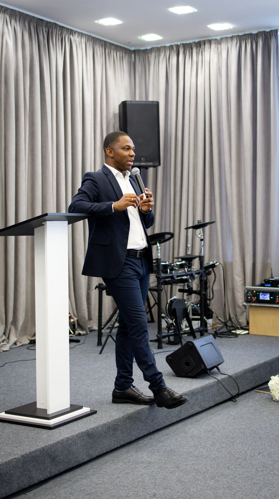 Pastor preaching